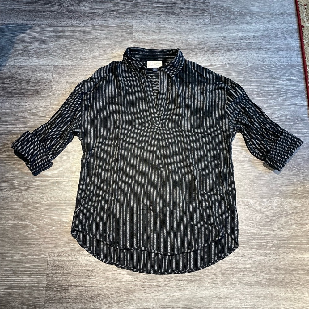 Black cotton blouse